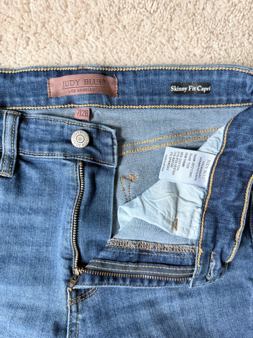 Judy Blue Women's Skinny Jeans - Medium Blue Wash - Picture 8 of 11